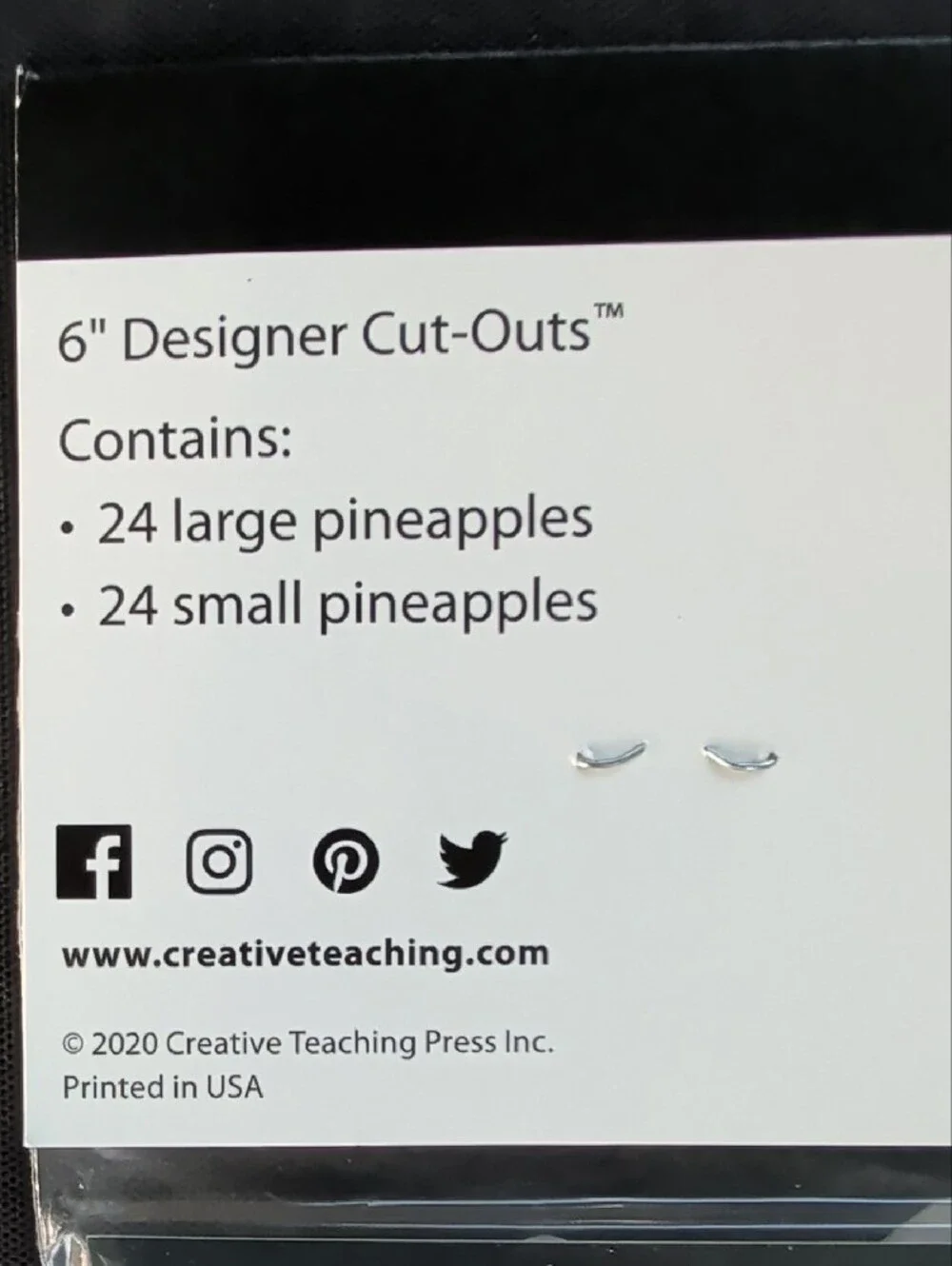 Pineapple Party Paper Cutouts